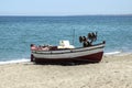 Fishing boat on beach Royalty Free Stock Photo