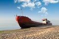 Fishing boat beached Royalty Free Stock Photo