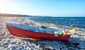 Fishing boat on the beach Royalty Free Stock Photo