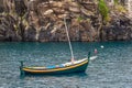 Fishing boat in Camara de Lobos on the island Madeira, Portugal Royalty Free Stock Photo