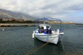 Fishing boat and castle