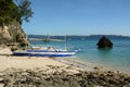 Fishing boat in Diniwid Beach. Boracay Island. Malay. Aklan. Western Visayas. Philippines