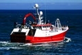 Fishing Underway Boat at Sea Royalty Free Stock Photo