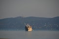 Fishing boat full of catches Royalty Free Stock Photo