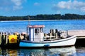 Fishing boat in harbor