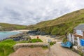 Fishing boat at higer bal cove Royalty Free Stock Photo