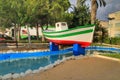 Fishing boat in Isla Plana square