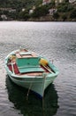 Fishing boat in Kioni, Ithaca island, Greece Royalty Free Stock Photo