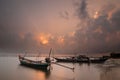 Fishing boat on laemsai beach