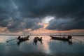 Fishing boat on laemsai beach