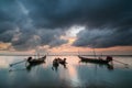 Fishing boat on laemsai beach