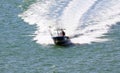 Fishing boat in Miami beach Florida Caribbean boat Royalty Free Stock Photo