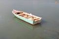 Fishing boat moored in caribbean sea. Royalty Free Stock Photo