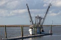 Fishing boat moored at a dock Royalty Free Stock Photo