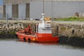 Fishing boat moored at the pier Royalty Free Stock Photo