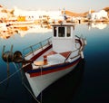 Fishing boat in Naoussa harbor