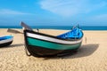 Fishing boat. Nazare, Portugal Royalty Free Stock Photo