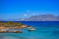 Fishing boat near Ammoudara beach. Crete, Greece.