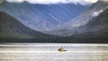 Fishing boat near the coast in Alaska. Royalty Free Stock Photo