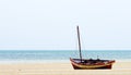 Fishing boat near shoreline