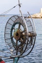 Fishing boat net winch Royalty Free Stock Photo