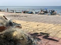 Fishing boat nets Royalty Free Stock Photo