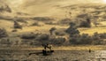 A fishing boat one afternoon in Kedonganan Bali Royalty Free Stock Photo