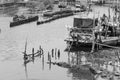 Fishing boat is out fishing Royalty Free Stock Photo