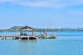 Fishing Boat at a Pier Near Chedi Ban Hua Laem Viewpoint