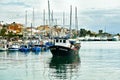 Fishing boat in the port of Cambrils, Costa Dorada, Spain