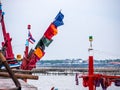 Fishing boat port in Thailand. Royalty Free Stock Photo