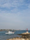 Fishing boat at Potamos Liopetriou area in Cyprus Republic