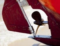 Fishing boat propeller Royalty Free Stock Photo