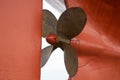 Fishing boat propeller Royalty Free Stock Photo