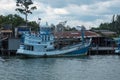 Fishing boat in the port of Krabi, southern Thailand Royalty Free Stock Photo