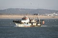 Fishing boat returning to harbour