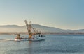 Fishing boat returning from work