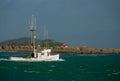 Fishing Boat Returns Home Royalty Free Stock Photo