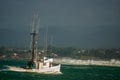 Fishing Boat Returns Home Royalty Free Stock Photo