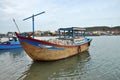 Fishing Boat on river, Vietnam. Royalty Free Stock Photo