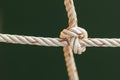 fishing boat rope with a Tied Knot Royalty Free Stock Photo