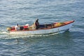 Fishing boat in Samana bay Royalty Free Stock Photo