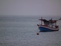 Fishing boat sea bay estuary recess port Thailand Phuket day