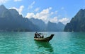 Fishing Boat on the sea ,Thailand Royalty Free Stock Photo