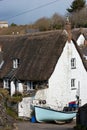 Cadgwith Cove Cottages Cornwall Royalty Free Stock Photo