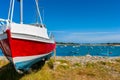 Fishing Boat on Shore in Vale Guernsey Royalty Free Stock Photo