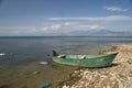Fishing boat on the shores of Lake Skadar, Albania