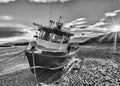 High and Dry on a beach in Donegal Royalty Free Stock Photo