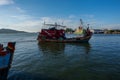 Fishing boat in Songkhla Lake Royalty Free Stock Photo