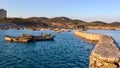 A fishing boat in the sun